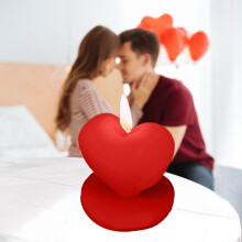 Bougies d'aromathérapie en forme de cœur, modelables et sur pied, pour la Saint-Valentin, Racsoh : idées cadeaux pour votre petite amie. Lot de