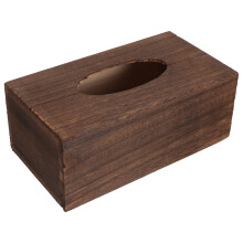 Houten tissueboxhoes met regendruppelmotief voor auto, badkamer, kaptafel, slaapkamer, bureau en kantoor