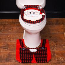 Tapis de toilette Adzgya, décorations de Noël, ensembles de salle de bain, housse de siège de toilette et tapis pour l'intérieur de la maison