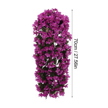 VOSS Panier suspendu Bouquet de violettes Guirlande suspendue Orchidée glycine Fleurs artificielles murales Fleurs artificielles aux couleurs vives