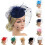 Γυναικείο καπέλο Fascinators με κορδέλα για τσάι και πάρτι - Μπλε σκούρο 1