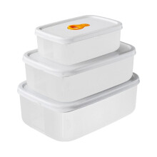 YOBOLK 3-teiliges Aufbewahrungsbox-Set für Lebensmittel, mikrowellengeeignet, inklusive Boxen für Mittagessen und Fleischspezialitäten, luftdicht