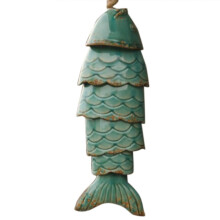 Carillons éoliens KDJ en forme de carpes koï colorées, fabriqués à la main - Parfaits pour l'intérieur et l'extérieur