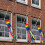 Conjunto de 2 bandeiras de vento arco-íris de 60 cm (24 polegadas), decoração colorida e impermeável do Orgulho LGBTQ+ para uso externo, 7