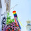 Conjunto de 2 bandeiras de vento arco-íris de 60 cm (24 polegadas), decoração colorida e impermeável do Orgulho LGBTQ+ para uso externo, 5