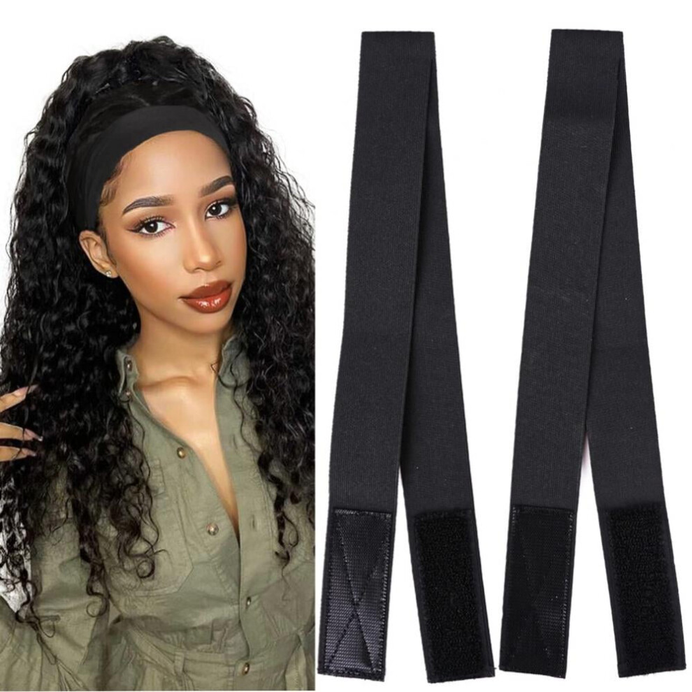 Unisex 4Pcs Elastic Bands For Wig, Edge Wrap To Lay Edges, Lace Melting Bands, Wig Bands For Edges, Lace Frontal Melt, 23.6" X 1.4"