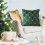 Conjunto de 4 capas de almofada decorativas com estampa de árvore de Natal, em lã macia, 45x45 cm (18x18 polegadas). Ideal para decoração de 6