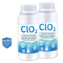 100/200 pcs Food Grade Chlorine Dioxide Effervescent Tablet Clo2 Antibacterial Disinfection Chemical