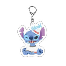 Akrylový přívěsek na klíče Cartoon Stitch s přívěskem, tašky a doplňky E0v1style3Jedna velikost