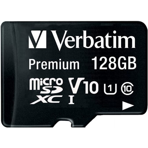 128GB Premium microSDXC Memory with Adapter, UHS-I Class10 1