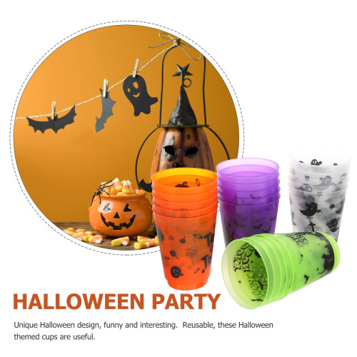 20 τεμάχια πλαστικά ποτήρια Halloween δημιουργικά ποτήρια καρναβαλιού 1