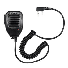 BAOFENG UV-5R luidsprekermicrofoon voor BAOFENG UV-5R walkietalkie, zwart
