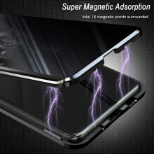 Mágneses adatvédelmi tok Samsung Galaxy S21ultra készülékhez, fekete, fekete színben