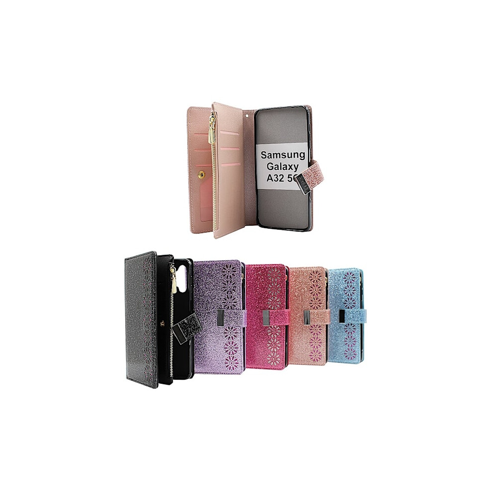 Xl Standcase Glitterwallet Compatible With Samsung Galaxy A32 5G (Sm-A326b) Light Pink 9773935697805