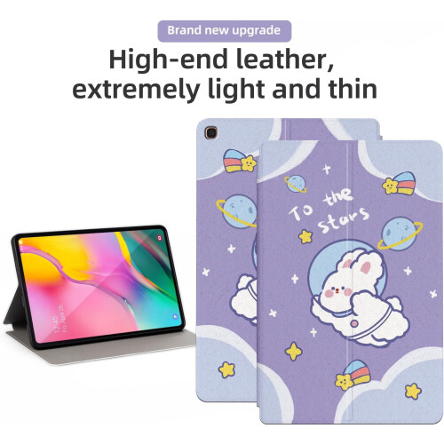 Compatível com o tablet Samsung Galaxy Tab A de 10,1 polegadas SM-T510/T515/T517 com função de ativação/desativação automática e suporte 1