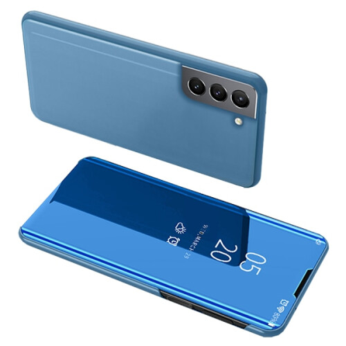 Compatível com Samsung Galaxy S24 - Capa elegante e lisa na cor azul celeste