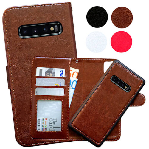 Conforto e proteção para Galaxy S10 - Capa de couro! Branca