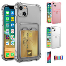 Kompatybilny z iPhone14 - Etui / Ochrona / Miejsce na kartę Różowe