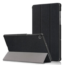 Capa dobrável em três partes compatível com Lenovo Tab M10FHD Plus 10.3" preta