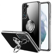 Kompatybilne z Samsung Galaxy S22 Etui odporne na wstrząsy z uchwytem pierścieniowym Fresh Transparent
