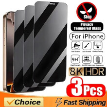 3-pak szkła ochronnego zapewniającego prywatność, kompatybilnego z iPhone 16 15 14 13 12 11XR X XS MAX7 8Plus, anty-szpiegowskie do iPhone