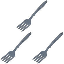 Conjunto de 3 Utensílios de Cozinha em Gel de Sílica, Economizam Espaço, Garfo de Silicone para Cozinhar e Preparar Macarrão