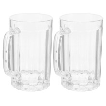 2 ks500ML průhledný pivní hrnek plastový pivní hrnek džusový hrnek pro domácnost kelímek na vodu