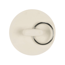 Qtmnekly 1 1/8in White Rubber Wash Basin Bathtub Plug Sink Plug Drain Pipe Plug Sink Plug Water Plug