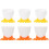 Eease6pcs Cartoon Chicken Pottos Egg Holders for Boiling Eggs 1