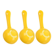 Conjunto de 3 colheres de plástico multifuncionais para arroz, ideais para sushi e para servir arroz.