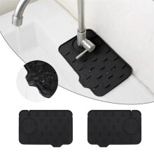 Conjunto de utensílios de cozinha, incluindo: torneira dupla para cozinha e banheiro, protetor de pia de silicone à prova de respingos, escorredor