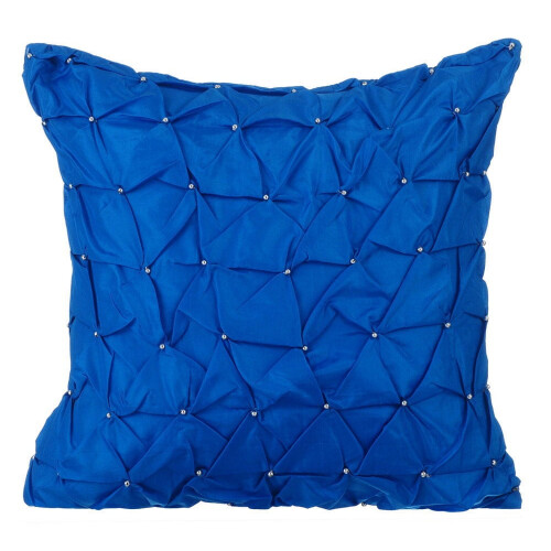 Capa de almofada para sofá HomeCentric, azul royal, 30x30cm (12x12 polegadas), pacote com 2 unidades, capa de almofada decorativa em tafetá com