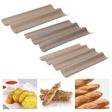 Tráidire Bácála Baguette Tonnmhar Neamhghreamaitheach Hariumiu le haghaidh Arán Sourdough Iodálach