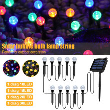 Faretto solare da esterno 30 in 1, lampada a LED solare a globo con picchetto, impermeabile, compatibile con giardino, patio, vialetto, paesaggio,
