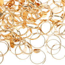 100 Stück Rohlinge für verstellbare Ringe, Schmuckrohlinge zum Selbermachen