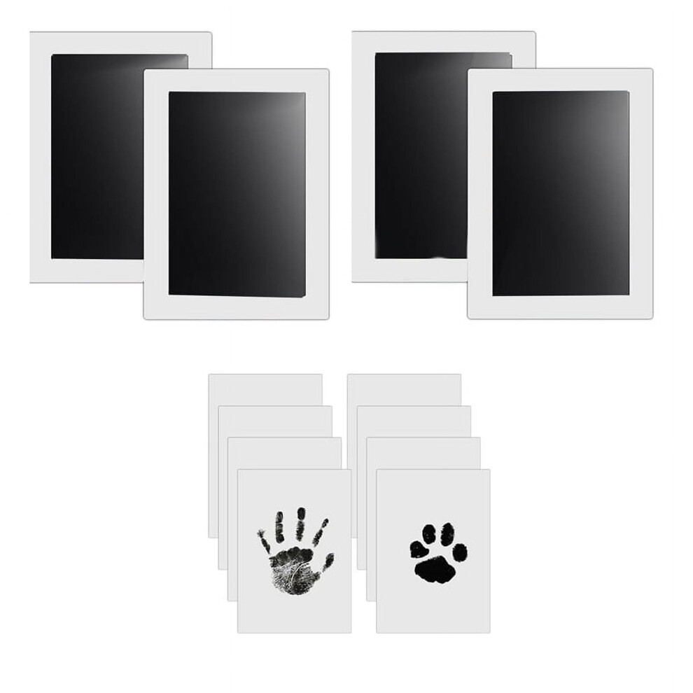 Print Kit for Dog Cats, 4 Inkless Print Pads, 8 Imprint Cards, Nose Print Stamp Pad for Dogs, Touch Footprint Kit