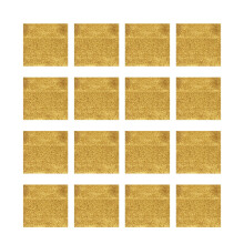Folhas de alumínio 10x10cm para embrulho de doces e chocolates, 300 unidades, textura de casca de laranja.