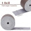 Tira de couro de 37 mm (1,5 polegadas) de largura para artesanato, cordão de couro plano de 200 cm (79 polegadas) de comprimento, tiras de 2