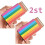 2 Stück Pride-Kartenhalter, Regenbogen 1