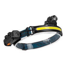 Linterna frontal recargable con sensor de movimiento, 6 modos de luz, COB XPG, haz de 270 lúmenes, resistente al agua IPX5, ideal para pesca,