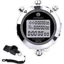 Stopwatch,Metal Stop Watch for Sports Waterproof Stopwatches Timer for Sports and Competitions