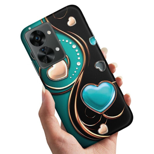 Compatível com OnePlus Nord2T - Capa/Capa para Celular com Estampa de Corações