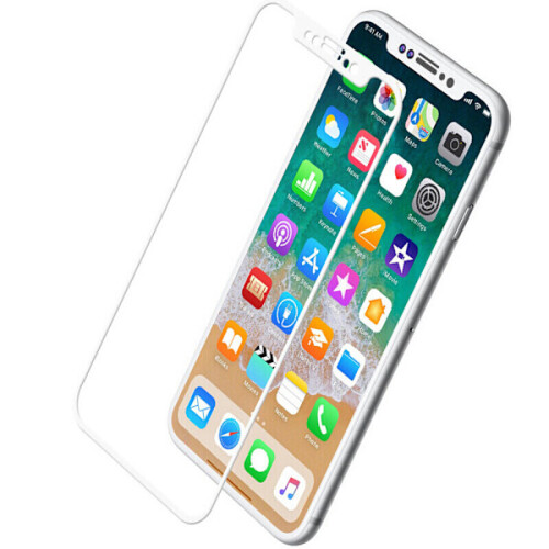 Protetor de tela de carbono da HuTech compatível com iPhone XR, preto. 2