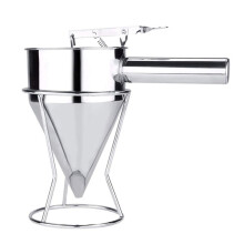 Entonnoir de cuisson en acier inoxydable, distributeur de pâte à crêpes et à gaufres, ustensiles de cuisine et de boulangerie