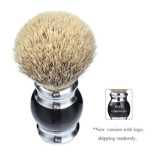 Πινέλο ξυρίσματος από 100% Silvertip Badger Hair, χειροποίητο πινέλο ξυρίσματος με λαβή 1