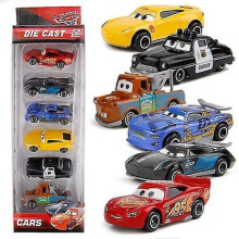 Balenie 6 kusov Pixar Cars Bleskový McQueen Racer Cars Kolekcia hračiek pre deti Darčeky