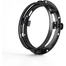 Anel de montagem redondo preto de 7" para farol de motocicleta/Street Glide