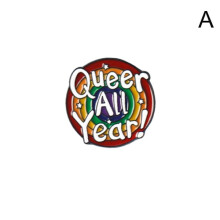 Tu es en sécurité avec moi. Pins en émail, pin's arc-en-ciel, pin's fierté, taille unique L D-208