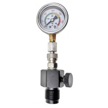 G5/8 Scuba Cylinder Pressure Test Checker with Accurate Easy to Read 400Bar/6000Psi Pressure Gauge