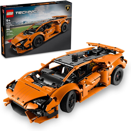 Technic Lamborghini Huracán Tecnica Πορτοκαλί Σετ Παιχνιδιών Αυτοκινήτων - Κατασκευή για Παιδιά9+